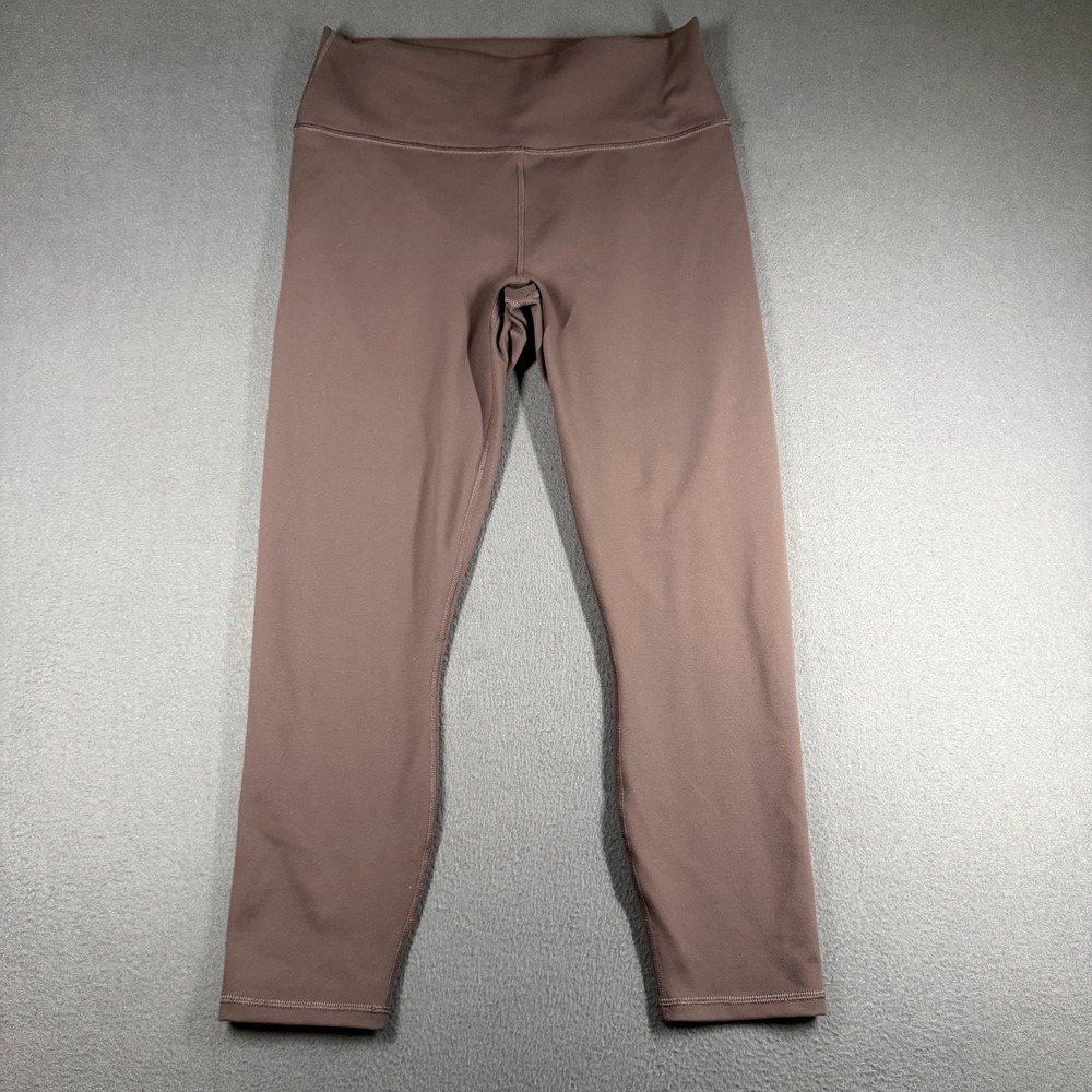Fabletics PowerHold Leggings Womens Medium Brown High Rise Ankle Pocket Yoga